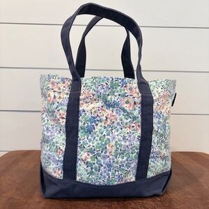 J.Crew Floral Canvas Tote Bag Preppy Coastal Grandma Cottagecore Everyday Spring